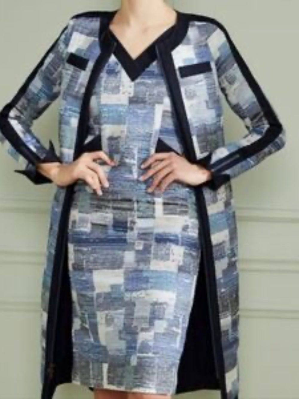 NWT Carlisle Anya Patch Denim Midi Jacket - Gorgeous! - Picture 7 of 7